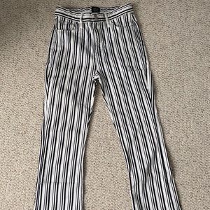 BDG Black & White Striped Pants